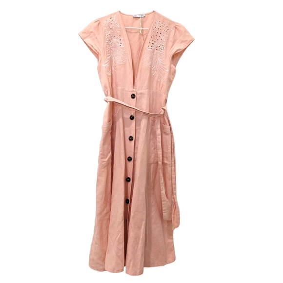 Zara Dresses & Skirts - NWOT Zara Dress Embroidery Button Down Dress Small